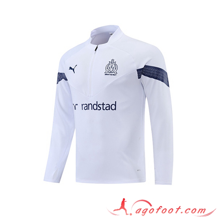 Sweatshirt Training Marseille Blanc 2022/2023