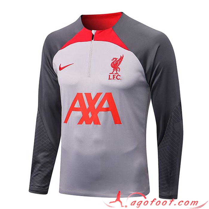 Sweatshirt Training FC Liverpool Gris Clair 2022/2023