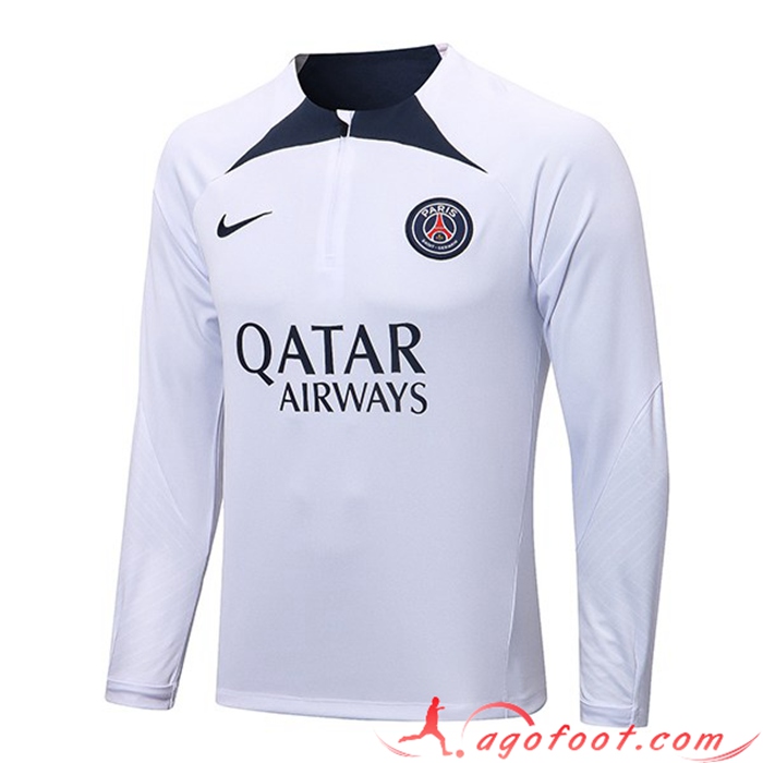 Sweatshirt Training PSG Blanc 2022/2023