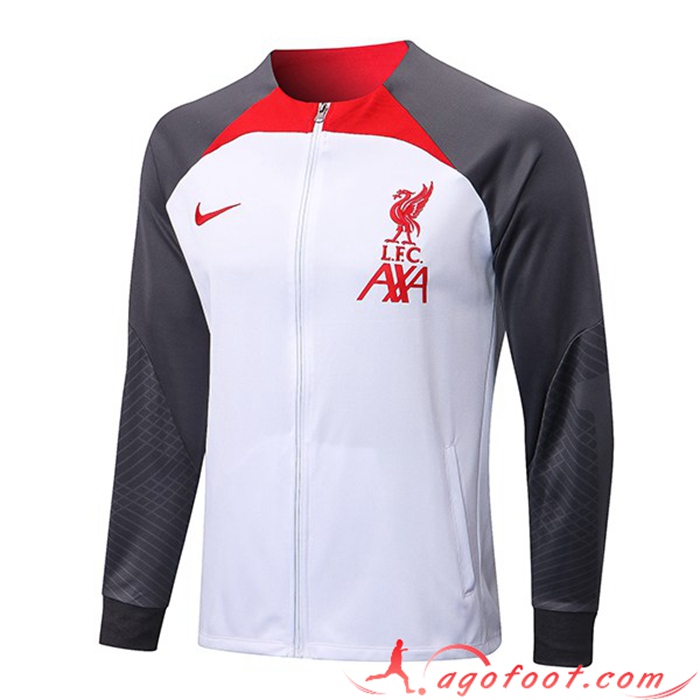 Veste Foot FC Liverpool Blanc/Gris 2022/2023