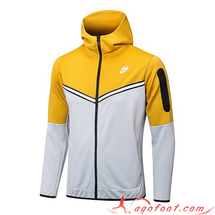 Veste A Capuche Nike Gris/Jaune 2022/2023