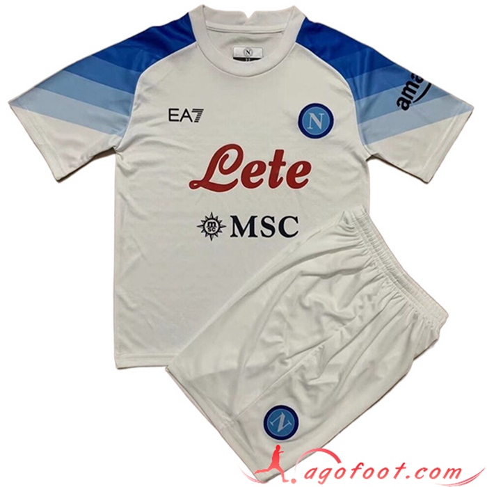 Nouveau Maillot de Foot SSC Naples Enfant Exterieur 2022/2023