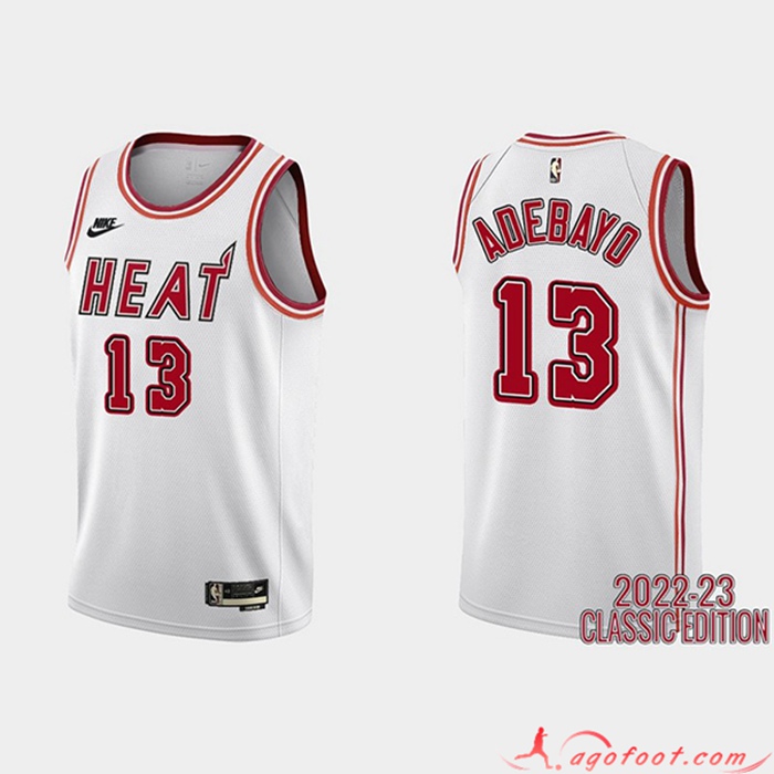 Maillot Miami Heat (ADEBAYO #13) 2022/23 Blanc