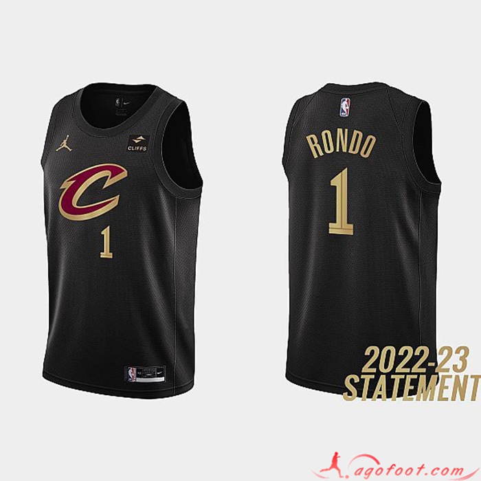 Maillot Cleveland Cavaliers (RONDO #1) 2022/23 Noir
