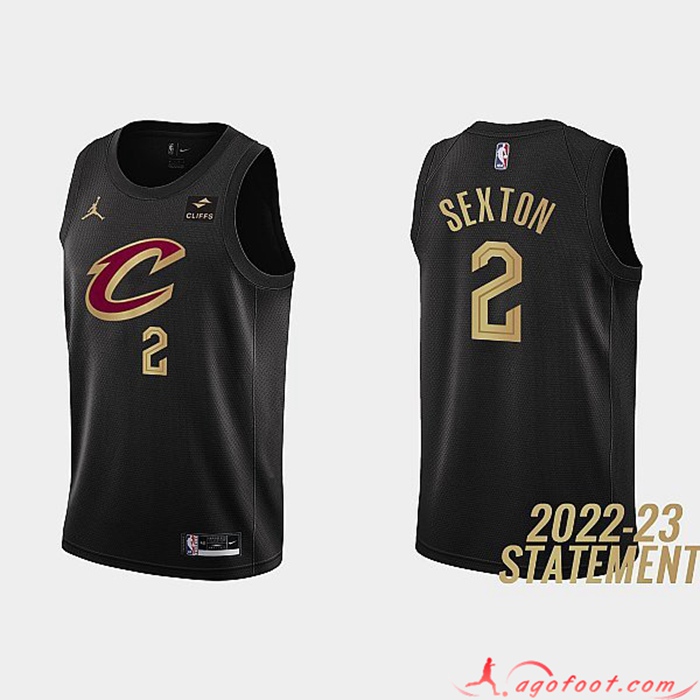 Maillot Cleveland Cavaliers (SEXTON #2) 2022/23 Noir