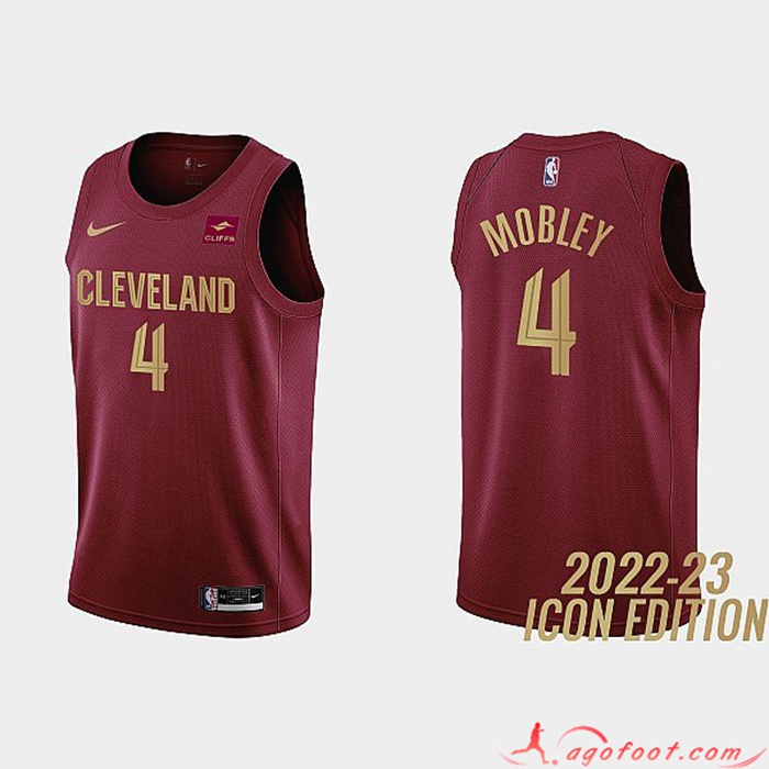 Maillot Cleveland Cavaliers (MOBLEY #4) 2022/23 Rouge Foncé