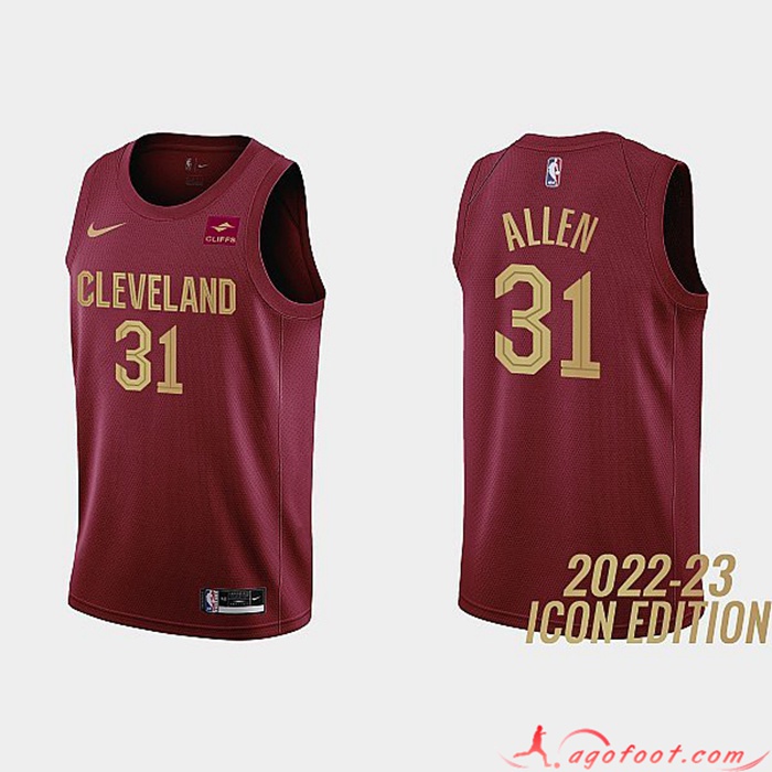 Maillot Cleveland Cavaliers (ALLEN #31) 2022/23 Rouge Foncé