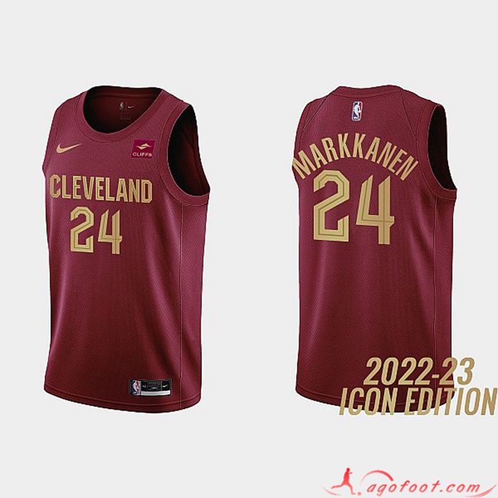 Maillot Cleveland Cavaliers (MARKKANEN #24) 2022/23 Rouge Foncé