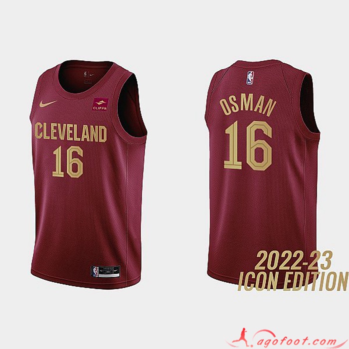 Maillot Cleveland Cavaliers (OSMAN #16) 2022/23 Rouge Foncé