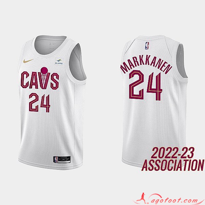 Maillot Cleveland Cavaliers (MARKKANEN #24) 2022/23 Blanc