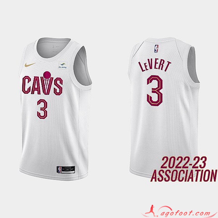 Maillot Cleveland Cavaliers (LEVERT #3) 2022/23 Blanc