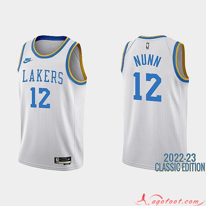 Maillot Los Angeles Lakers (NUNN #12) 2022/23 Blanc