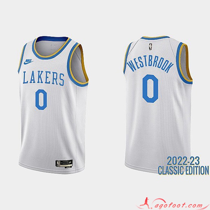 Maillot Los Angeles Lakers (WESTBROOK #0) 2022/23 Blanc