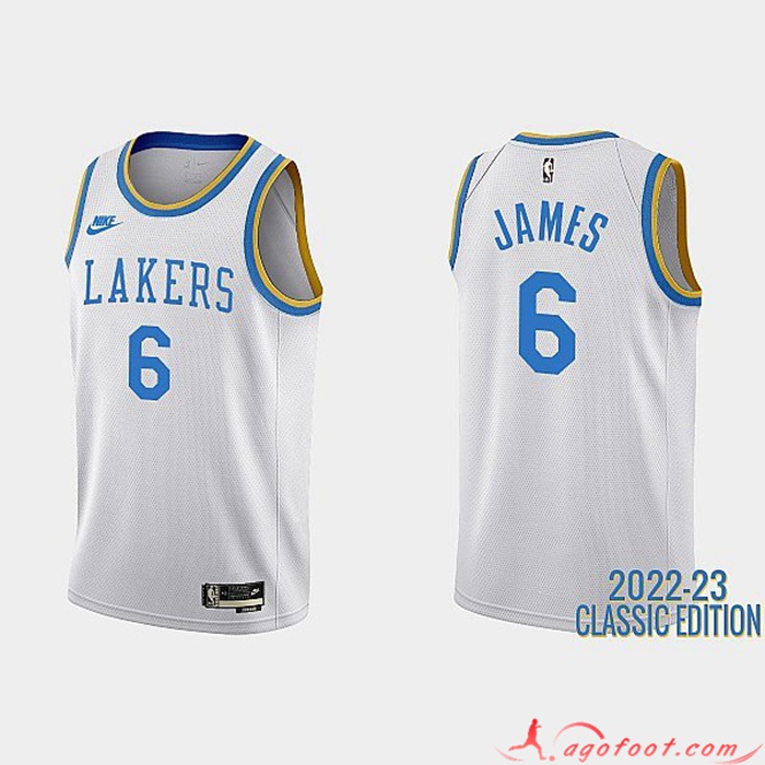 Maillot Los Angeles Lakers (JAMES #6) 2022/23 Blanc