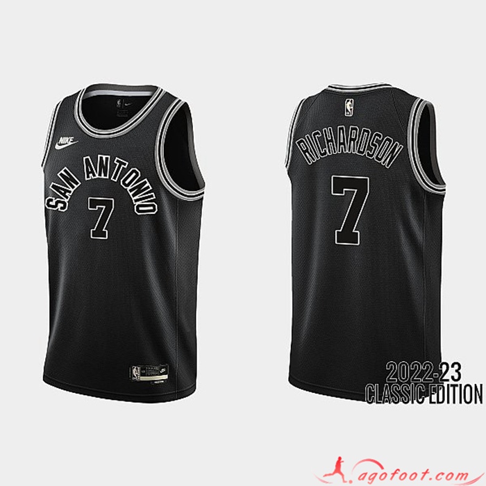 Maillot San Antonio Spurs (RICHARDSON#7) 2022/23 Noir