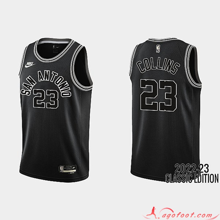 Maillot San Antonio Spurs (COLLINS #23) 2022/23 Noir