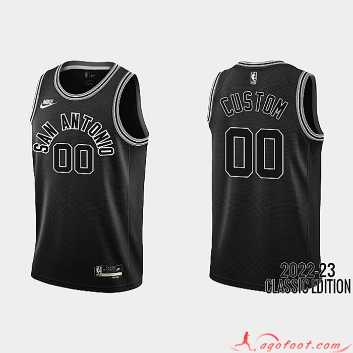 Maillot San Antonio Spurs (CUSTOM #00) 2022/23 Noir