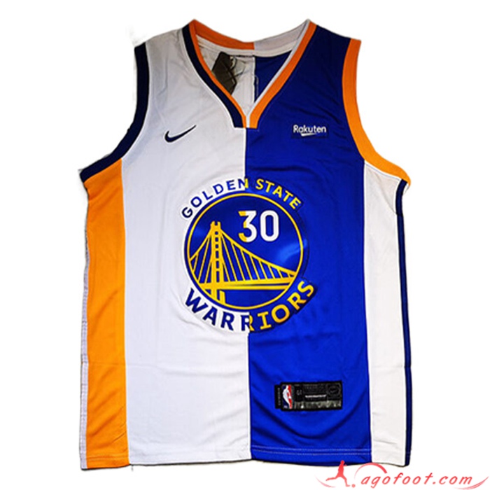 Maillot Golden State Warriors (CURRY #30) 2022/23 Blanc/Bleu