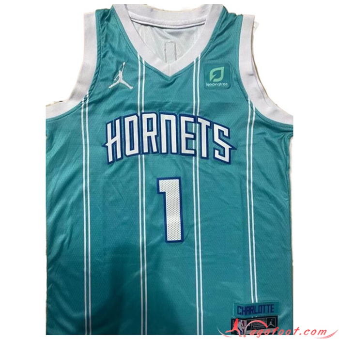 Maillot Charlotte Hornets (BALL #1) 2022/23 Bleu Clair
