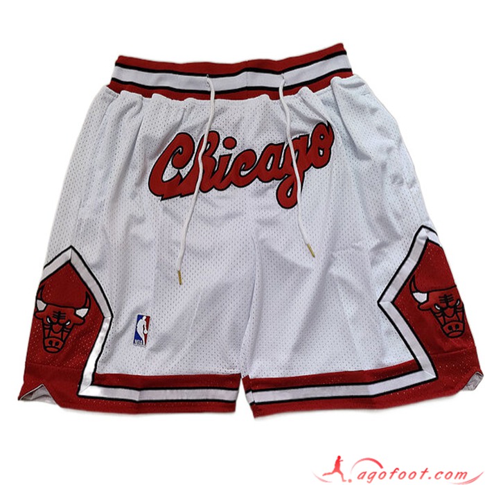 Shorts NBA Chicago Bulls Blanc