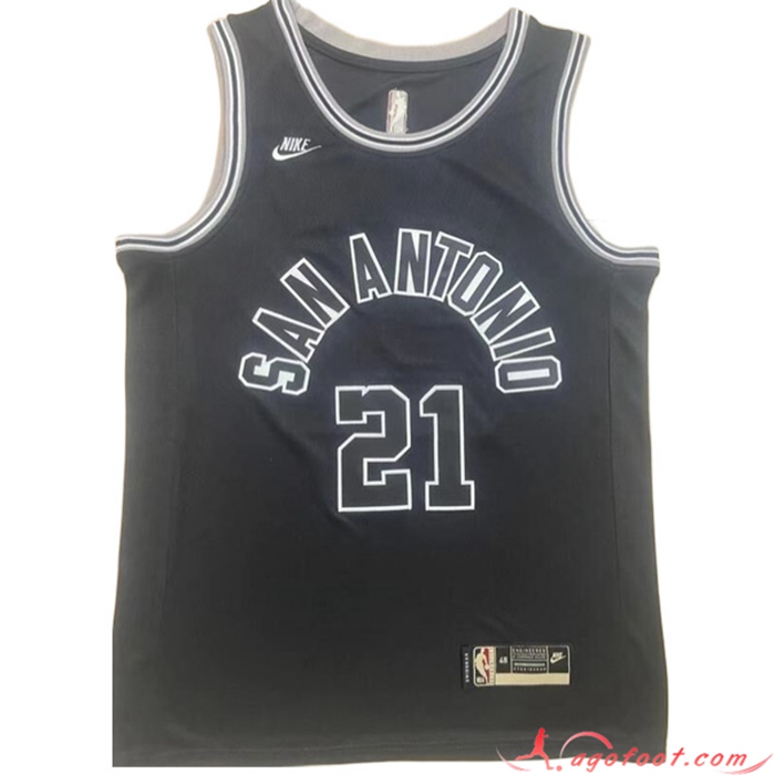 Maillot San Antonio Spurs (DUNCAN #21) 2022/23 Noir