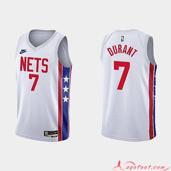 Maillot Brooklyn Nets (DURANT #7) 2022/23 Blanc