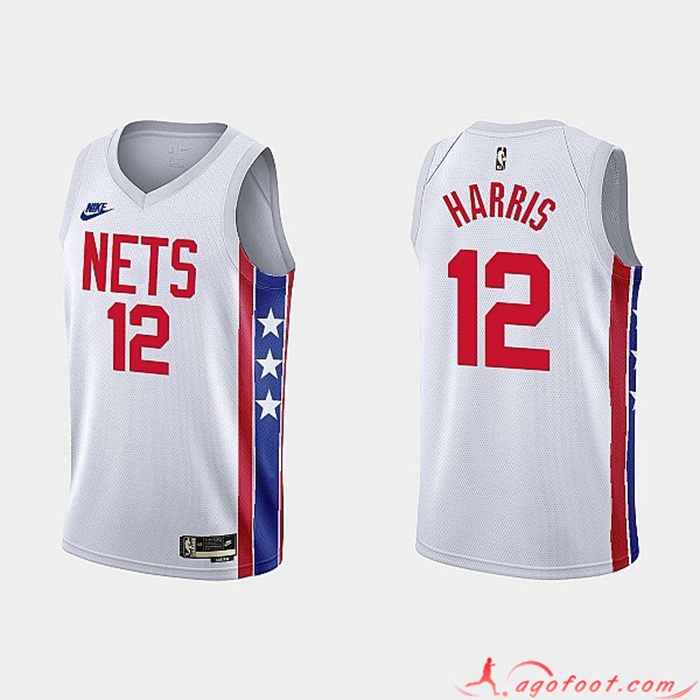 Maillot Brooklyn Nets (HARRIS #12) 2022/23 Blanc