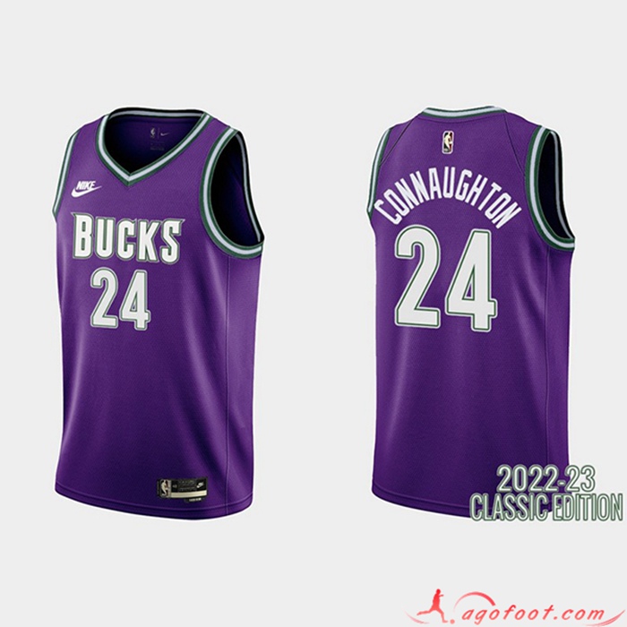 Maillot Brooklyn Nets (CONNAUGHTON #24) 2022/23 Pourpre