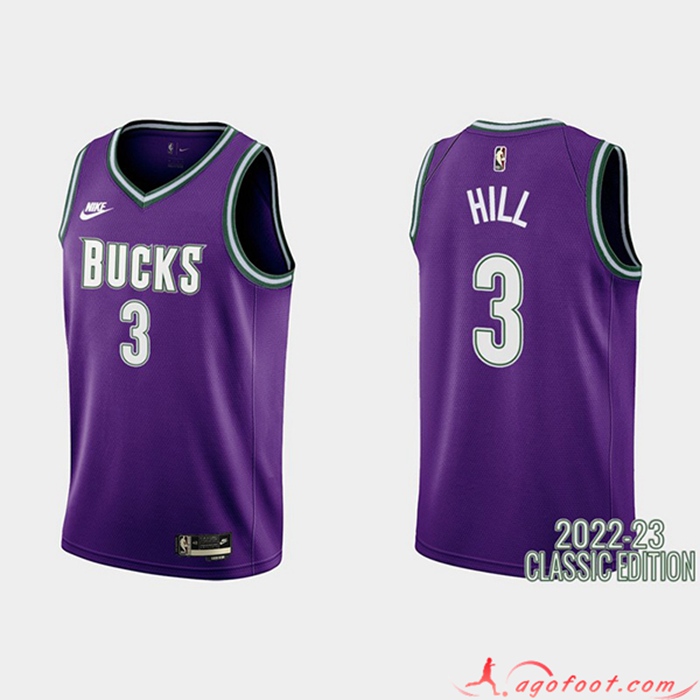Maillot Brooklyn Nets (HILL #3) 2022/23 Pourpre