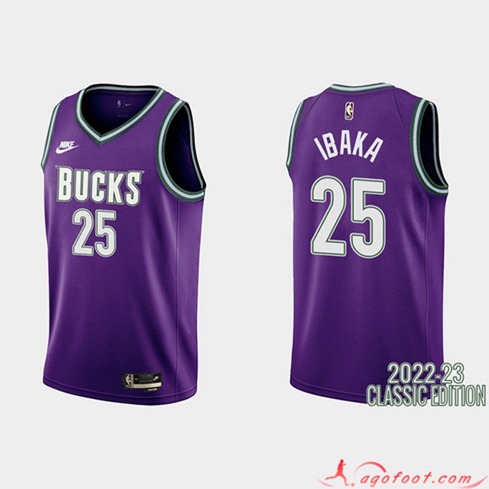 Maillot Brooklyn Nets (IBAKA #25) 2022/23 Pourpre