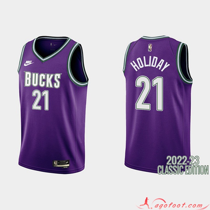 Maillot Brooklyn Nets (HOLIOAY #21) 2022/23 Pourpre