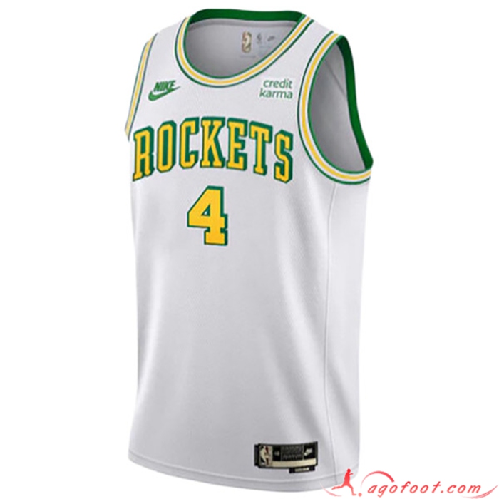 Maillot Houston Rockets (GREEN #4) 2022/23 Blanc