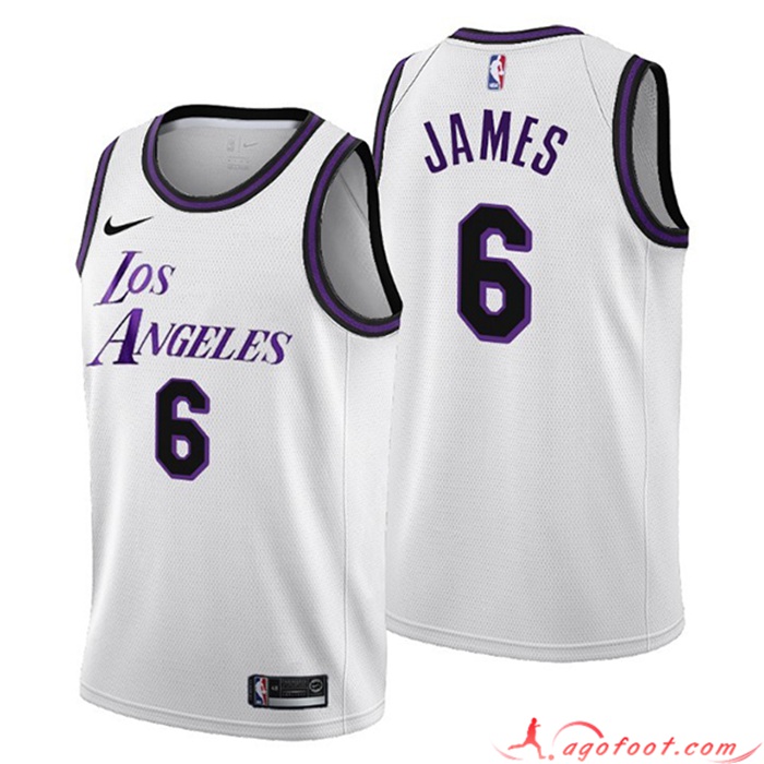 Maillot Los Angeles Lakers (JAMES #6) 2022/23 Blanc
