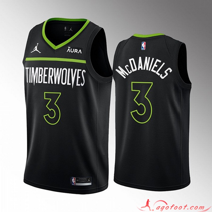 Maillot Minnesota Timberwolves (McDANIELS #3) 2022/23 Noir