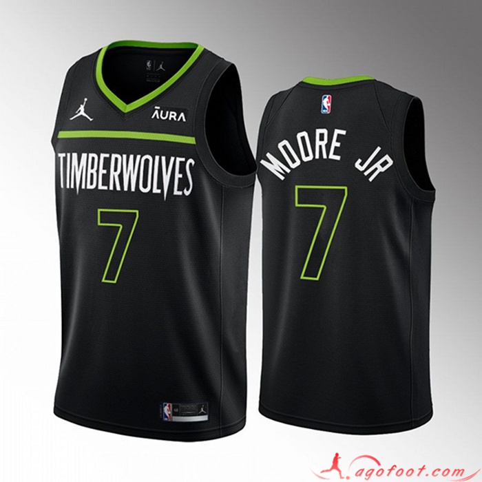 Maillot Minnesota Timberwolves (MOORE JR #7) 2022/23 Noir