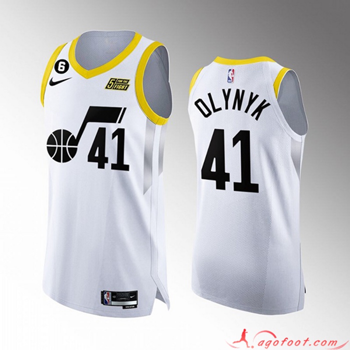 Maillot Utah Jazz (OLYNYK #41) 2022/23 Blanc