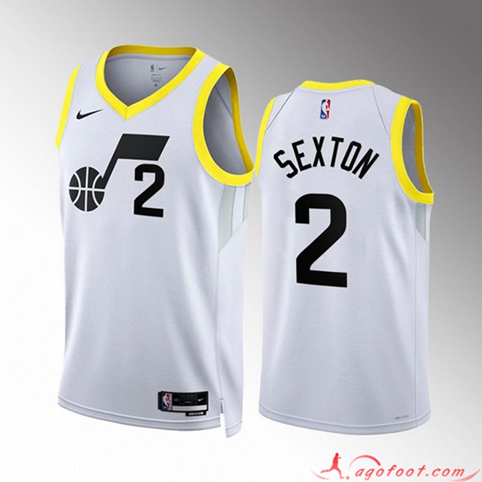 Maillot Utah Jazz (SEXTON #2) 2022/23 Blanc