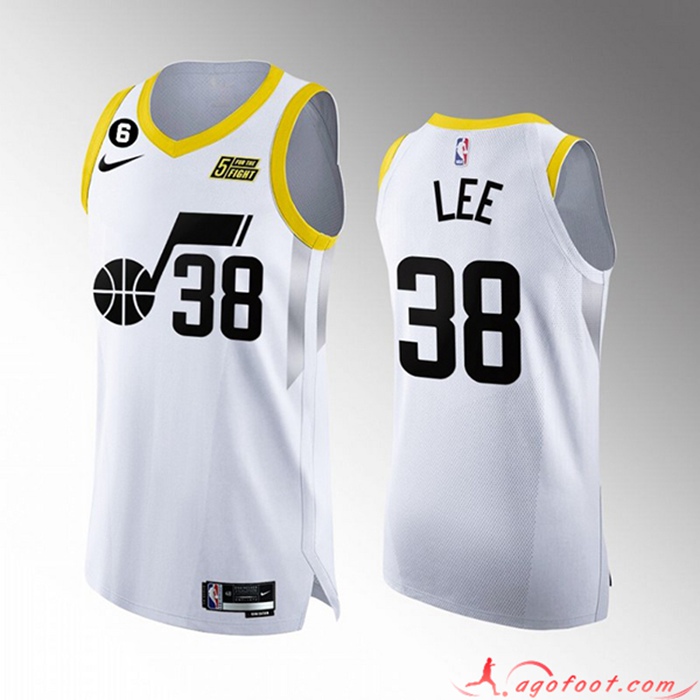 Maillot Utah Jazz (LEE #38) 2022/23 Blanc