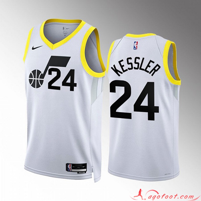 Maillot Utah Jazz (KESSLER #24) 2022/23 Blanc