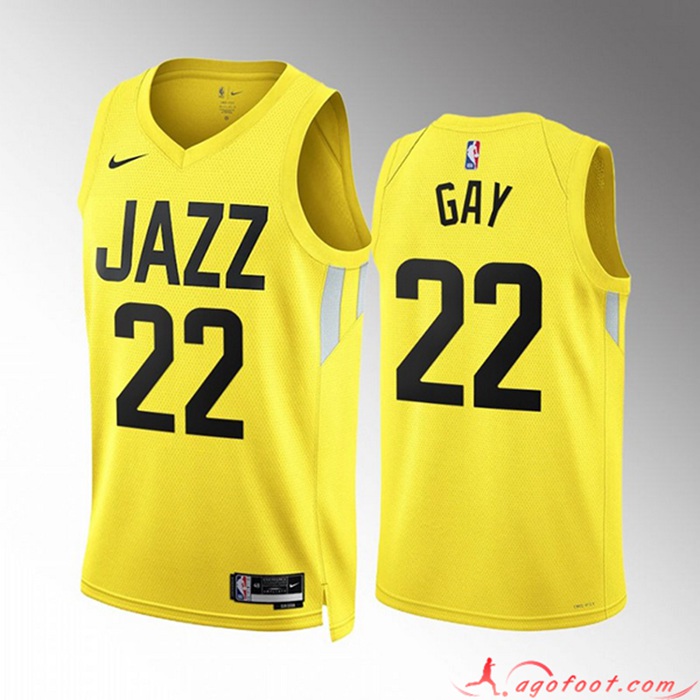 Maillot Utah Jazz (GAY #22) 2022/23 Jaune