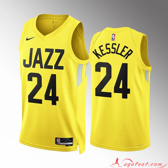 Maillot Utah Jazz (KESSLER #24) 2022/23 Jaune