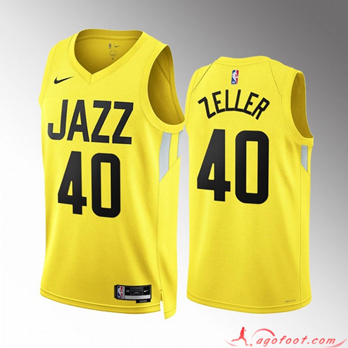 Maillot Utah Jazz (ZELLER #40) 2022/23 Jaune