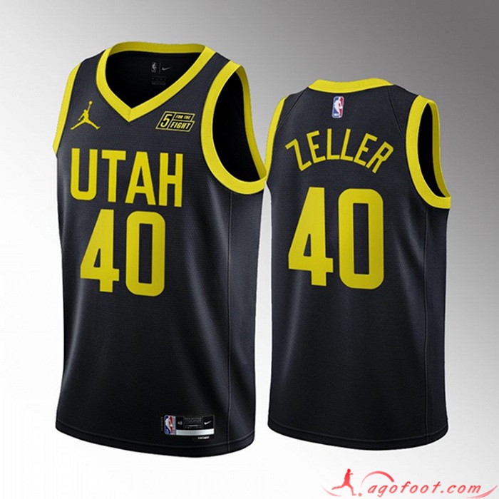 Maillot Utah Jazz (ZELLER #40) 2022/23 Noir
