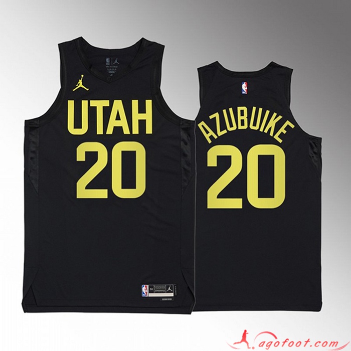 Maillot Utah Jazz (AZUBUIKE #20) 2022/23 Noir