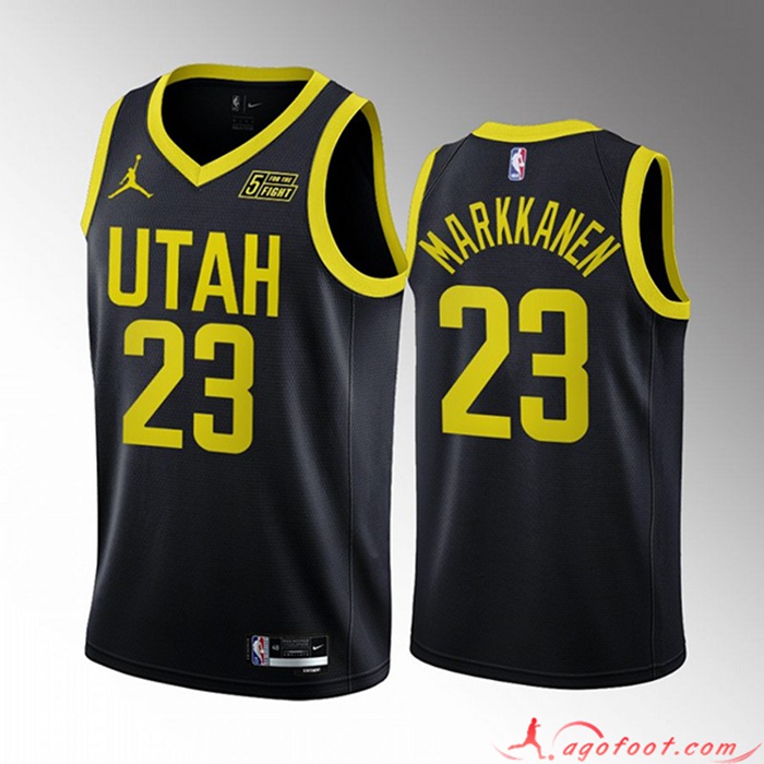 Maillot Utah Jazz (MARKKANEN #23) 2022/23 Noir