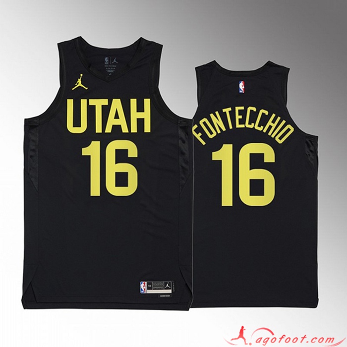 Maillot Utah Jazz (FONTECCHIO #16) 2022/23 Noir