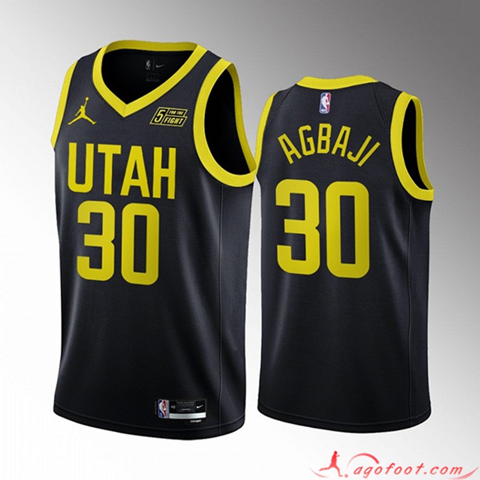 Maillot Utah Jazz (AGBAJI #30) 2022/23 Noir