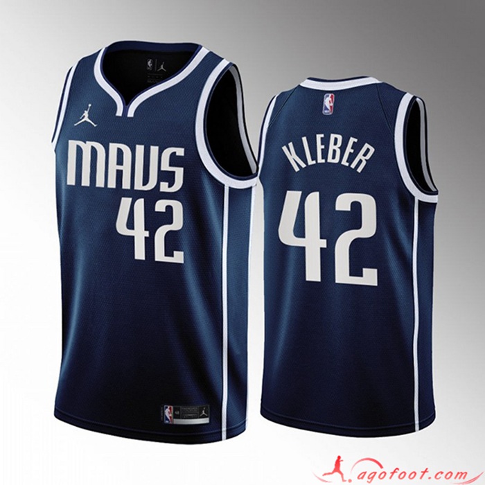 Maillot Dallas Mavericks (KLEBER #42) 2022/23 Bleu Marine