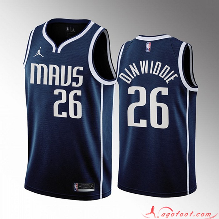 Maillot Dallas Mavericks (DINWIDDIE #26) 2022/23 Bleu Marine