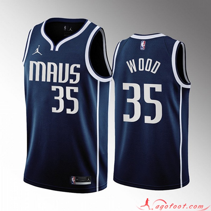 Maillot Dallas Mavericks (WOOD #35) 2022/23 Bleu Marine